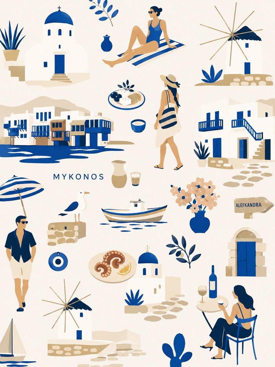Flat-Vector City Lifestyle Collage