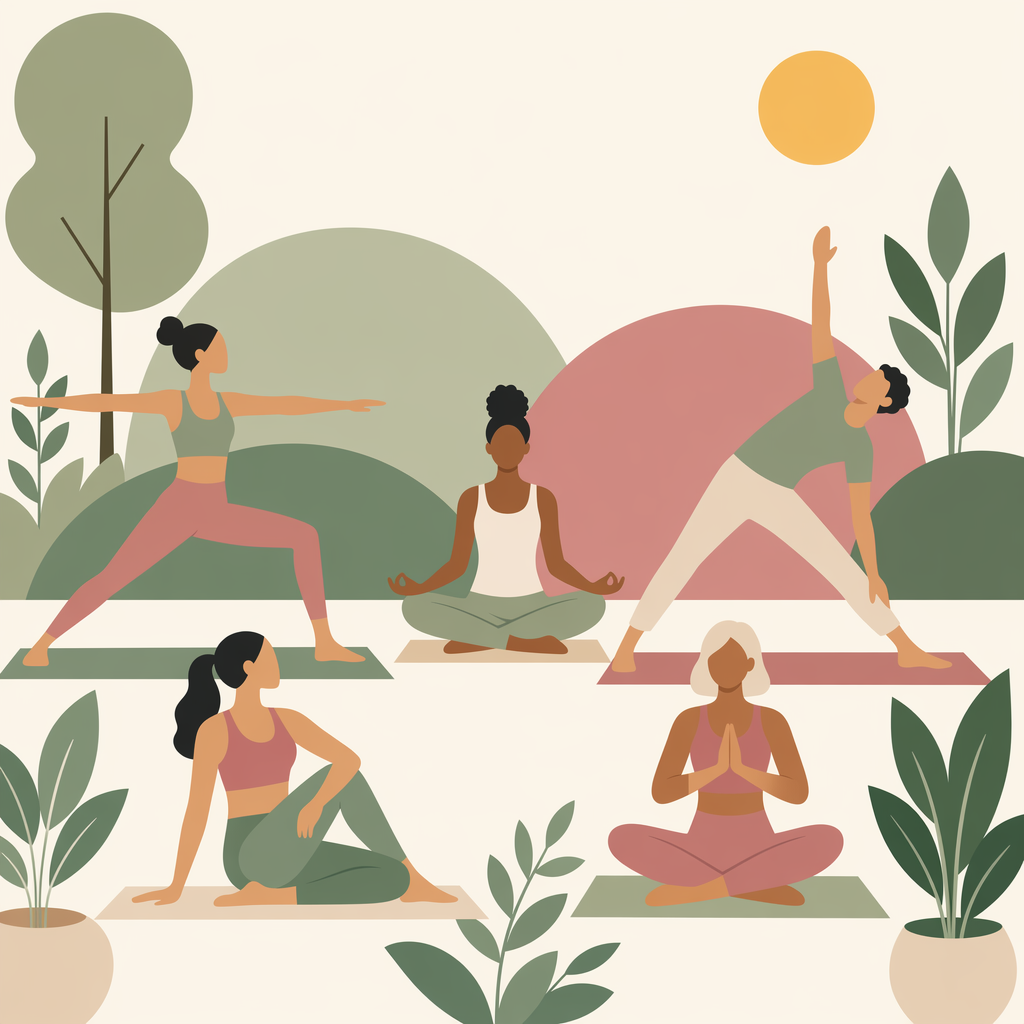 Flat Design: Modern Wellness
