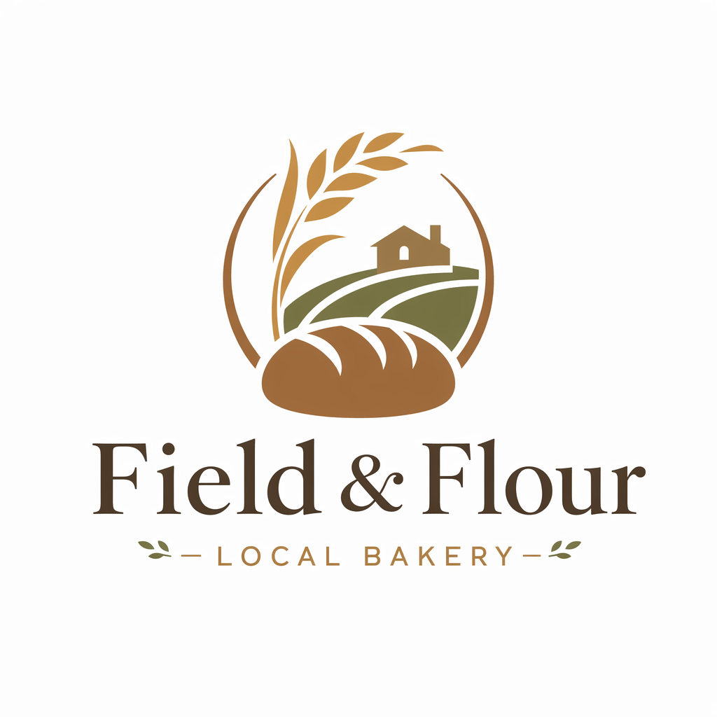 Minimalist bakery logo — Field & Flour