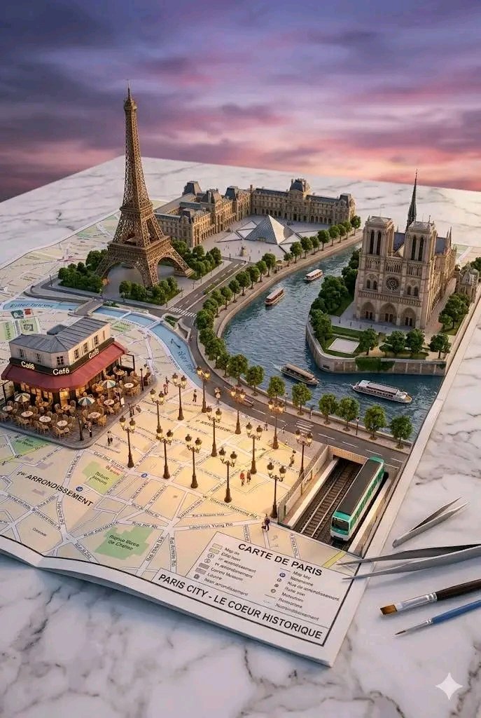 3D微缩立体城市场景纸艺模型 2