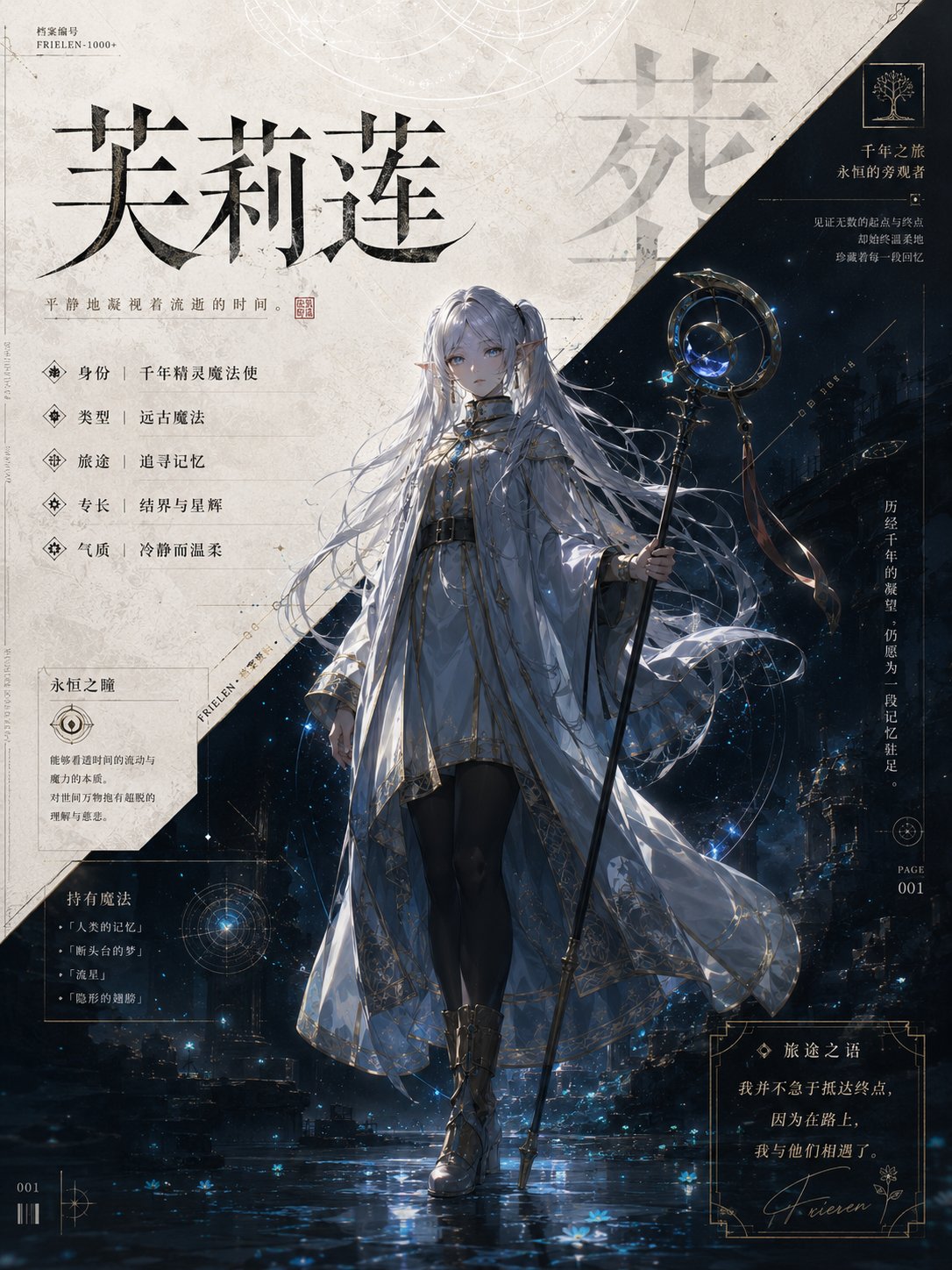 高信息量动漫角色世界观设定档案卡 2