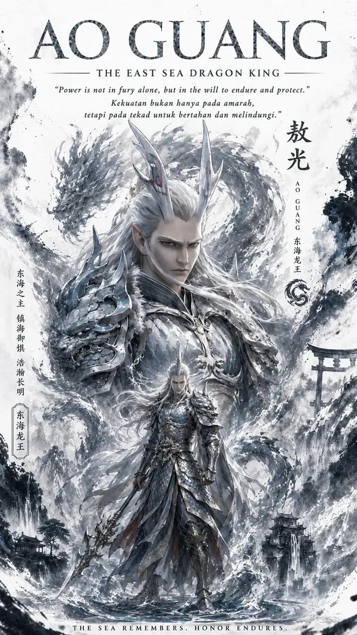 西海龙王敖润史诗奇幻书籍封面