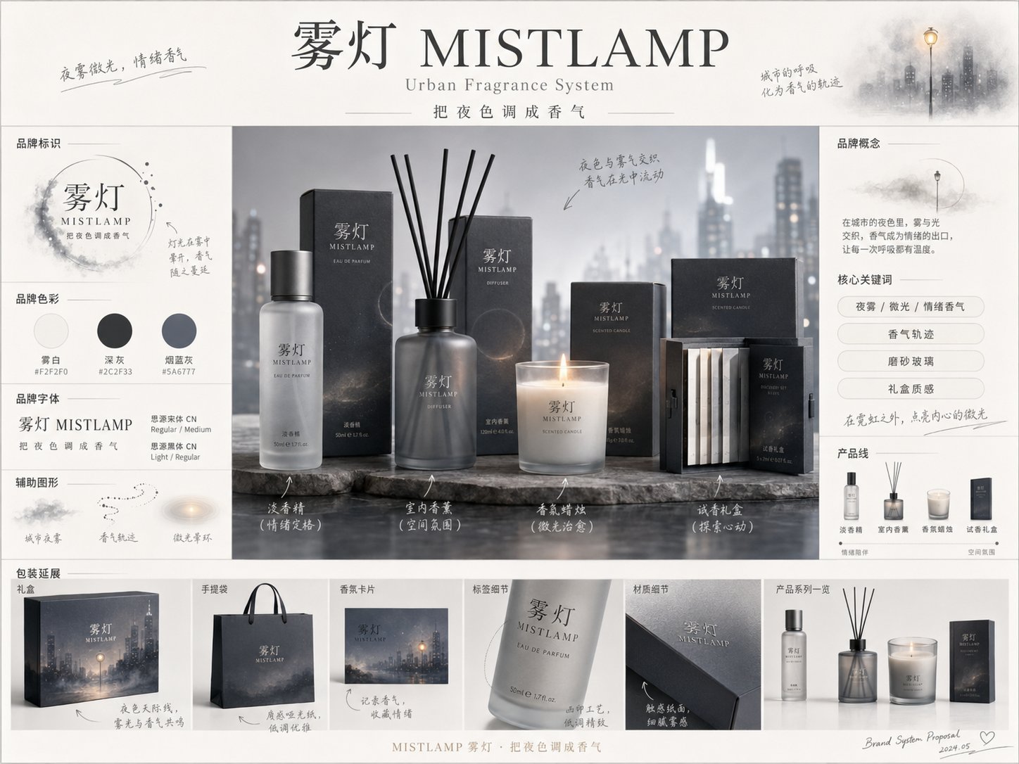 品牌全案概念提案板 2
