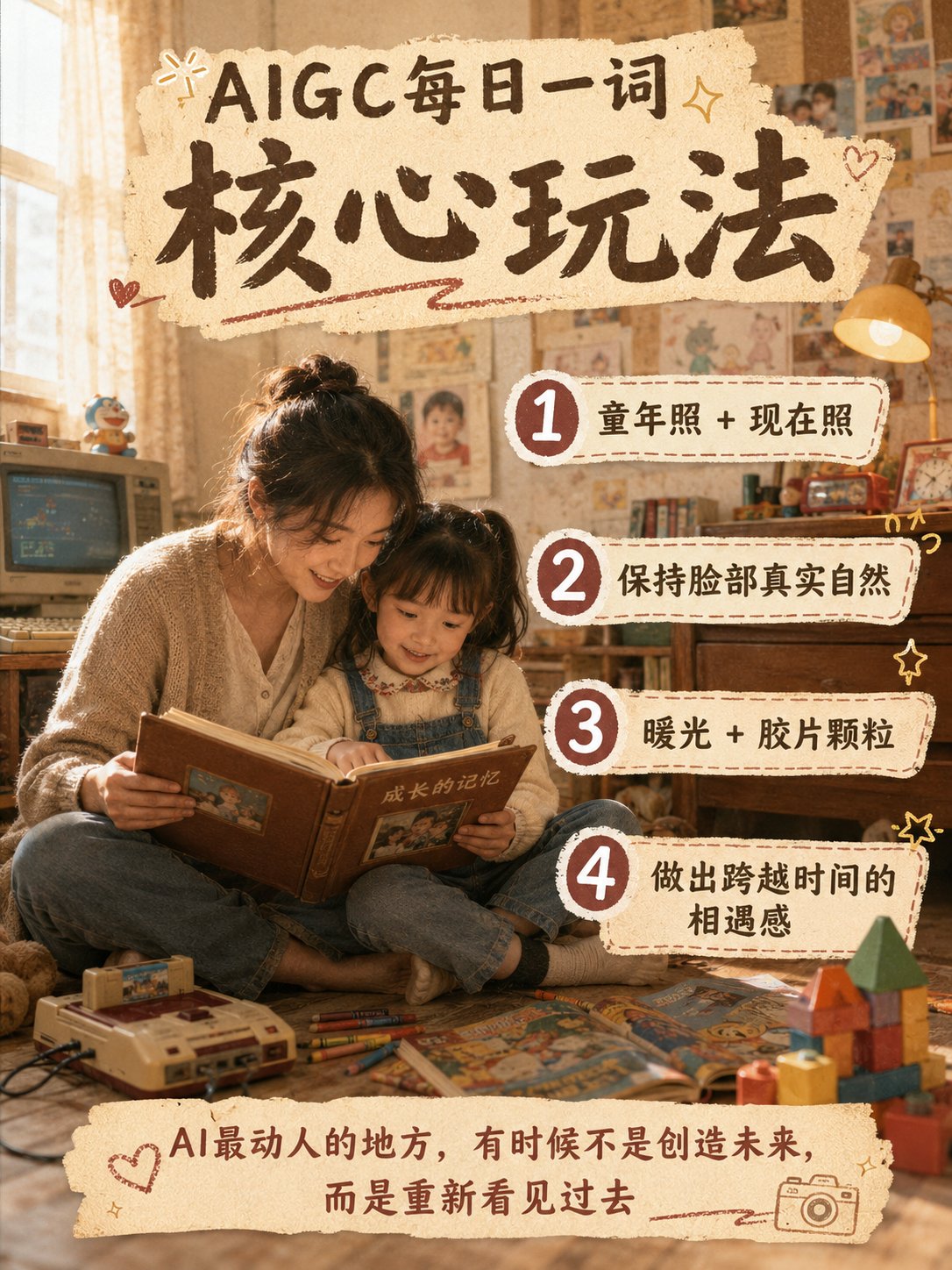 跨越时空的童年与成年真实合影 2