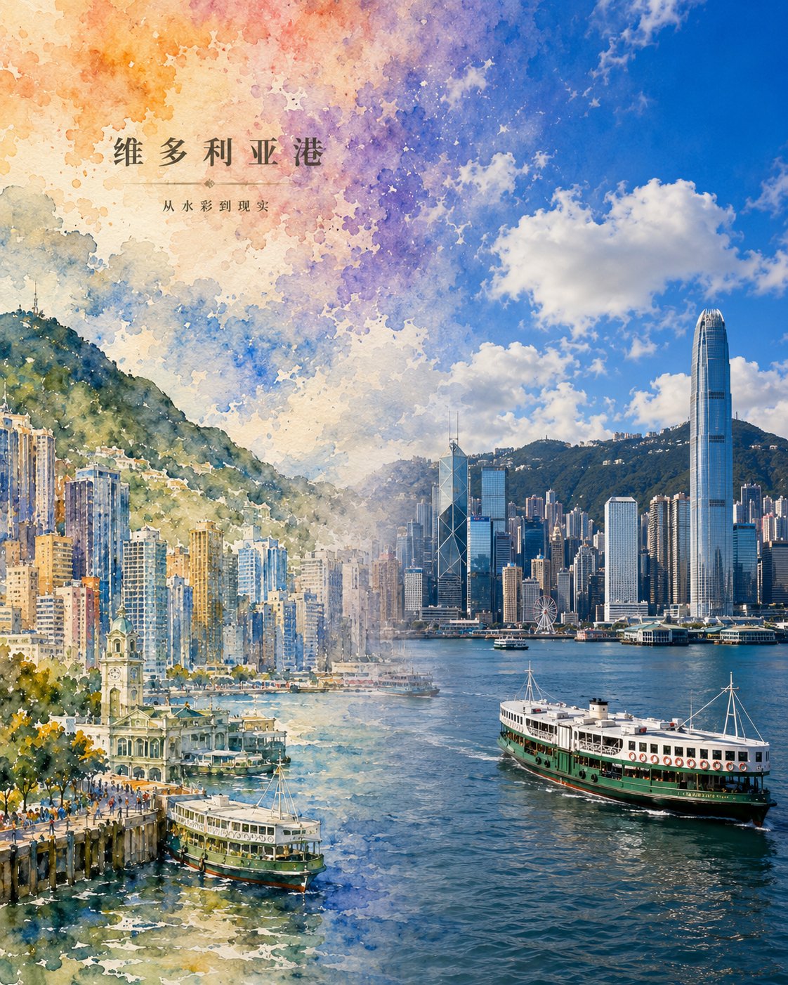 虚实交融城市印象艺术海报 2