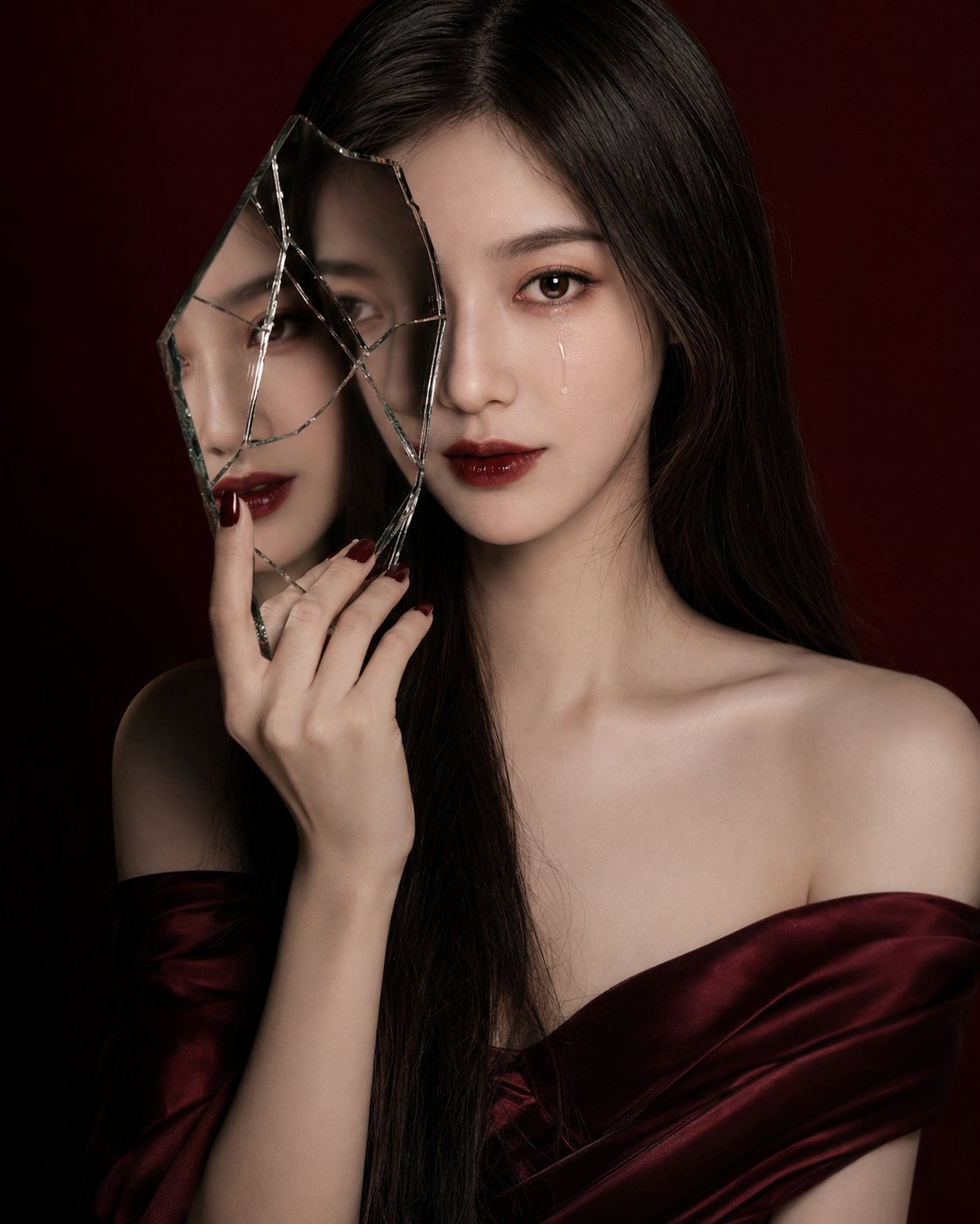暗黑奢华美妆碎镜人像摄影 2