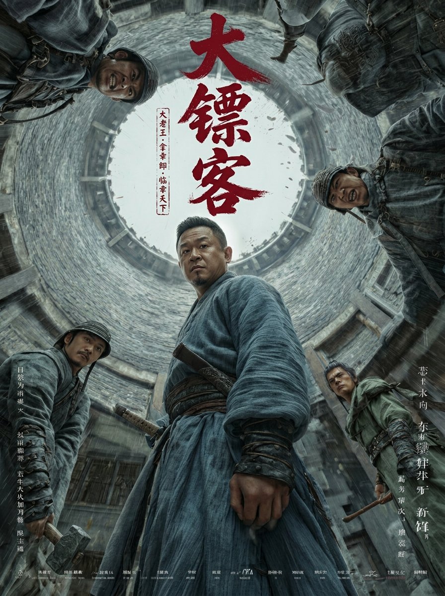 绝境困兽：古风幽井仰拍海报
