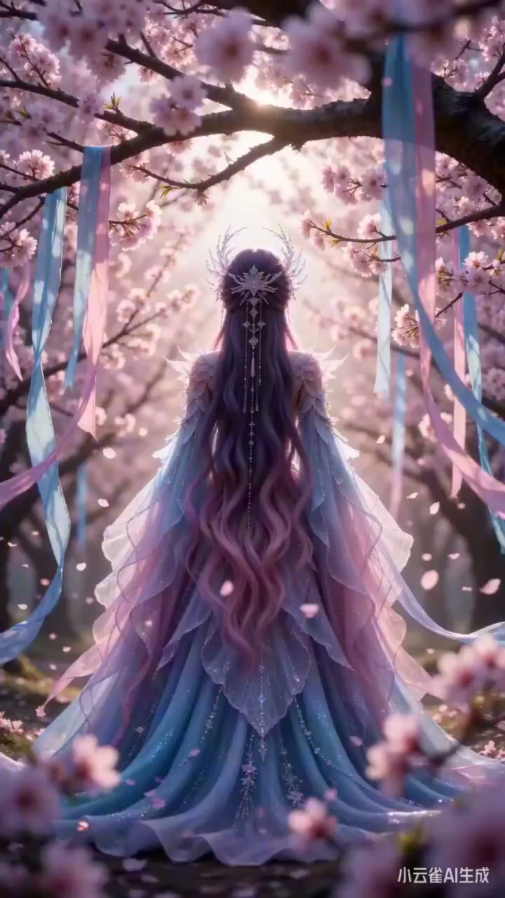 梦幻桃林仙子紫粉霓裳漫舞 1