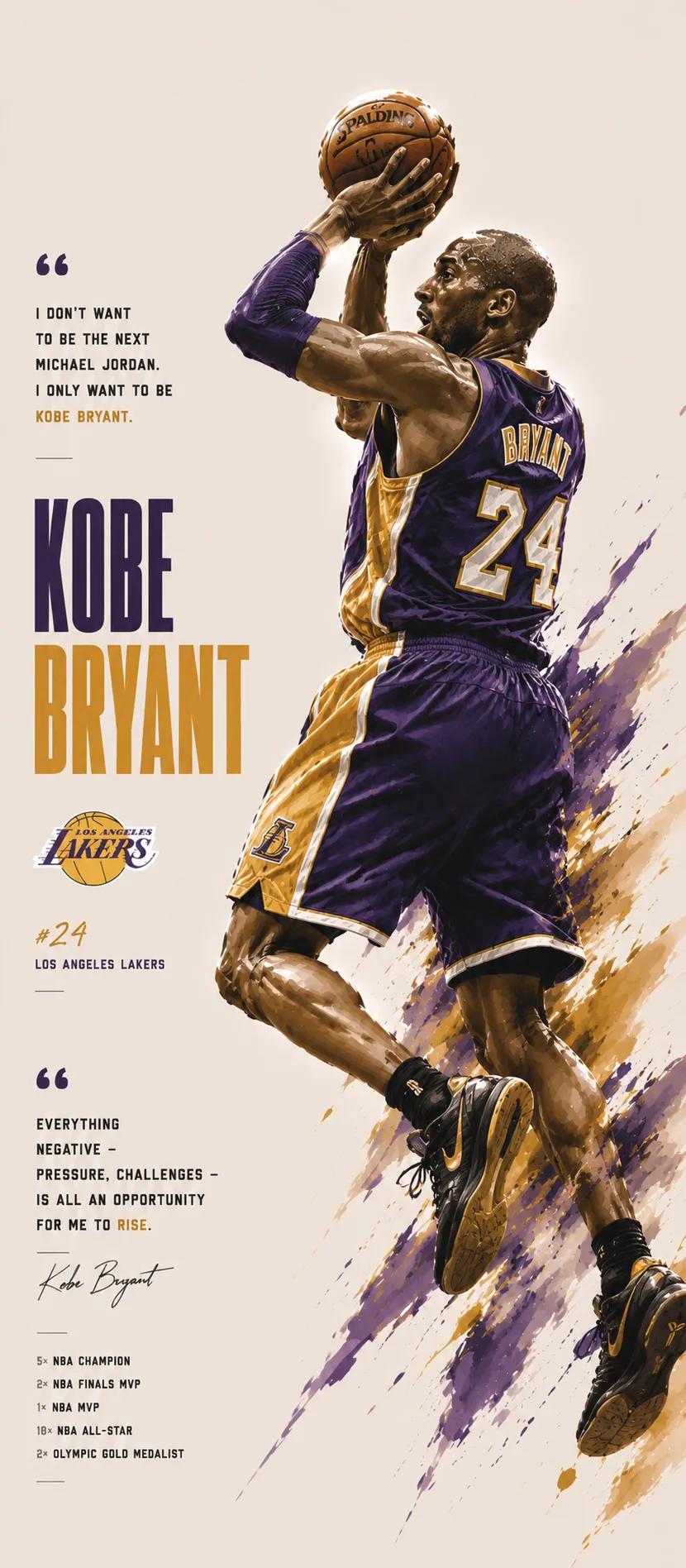 动态NBA传奇海报插画设计 2