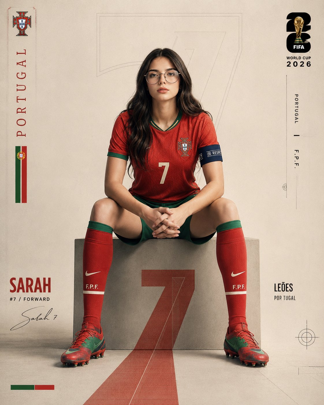 2026年FIFA世界杯极简风体育海报