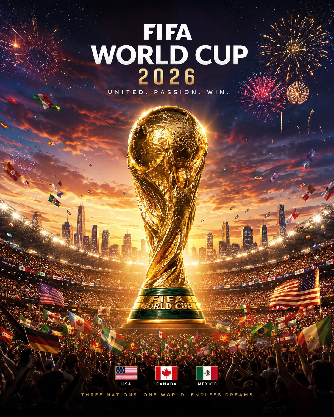 2026世界杯官方风格电影感海报