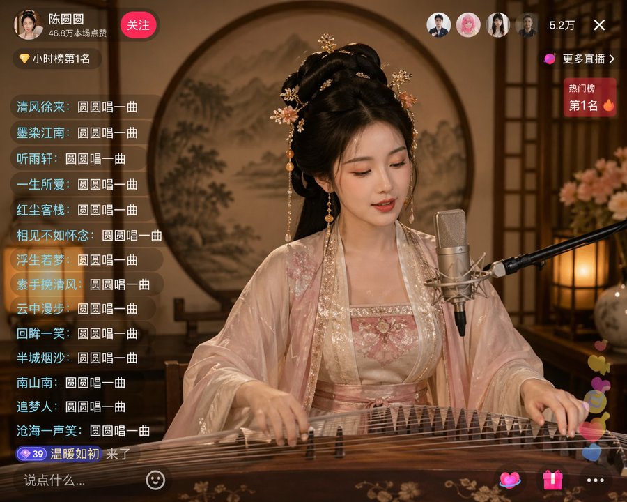 古筝弹唱古典美人