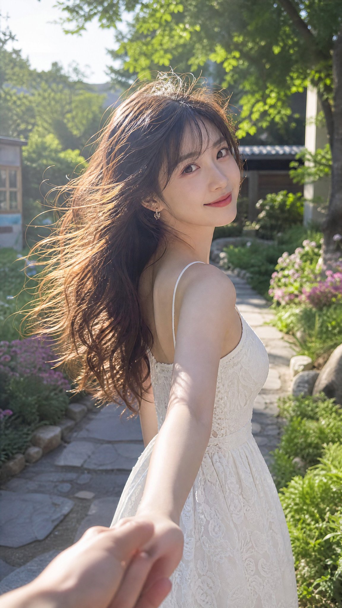高度写实夏日电影感人像第一人称抓拍