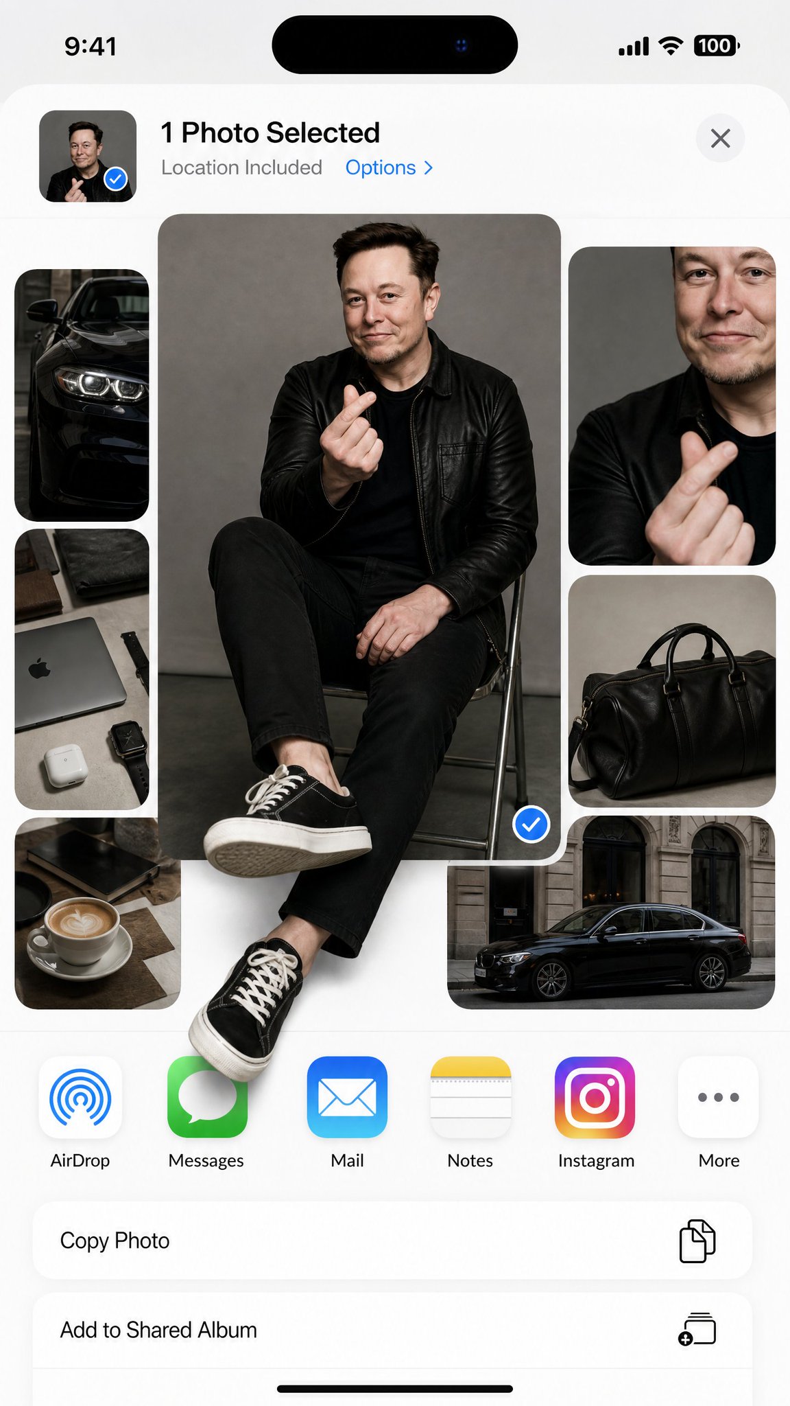 iOS系统界面时尚画报拼贴出框效果 2