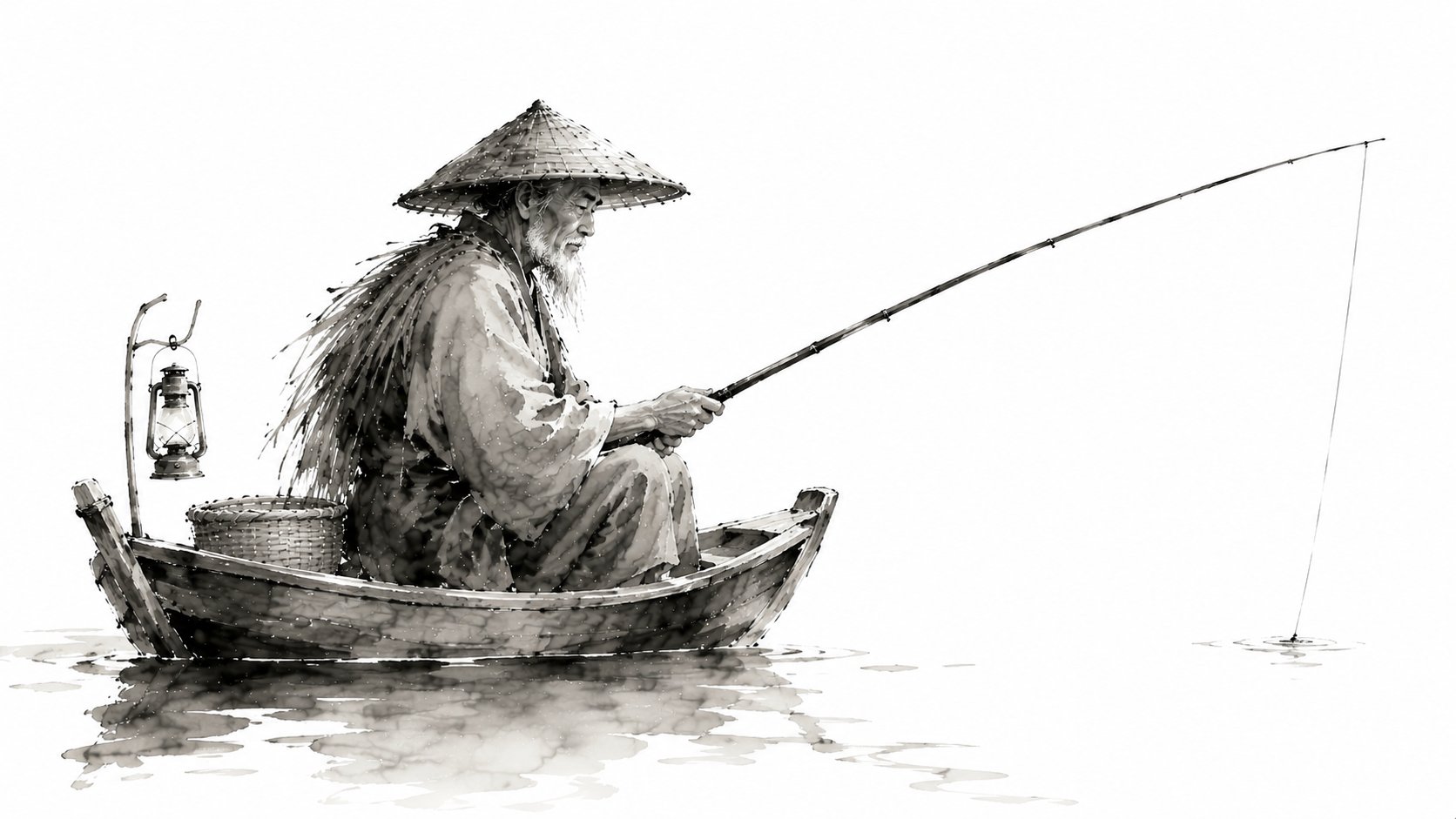 禅意极简日式水墨绘画风格 2