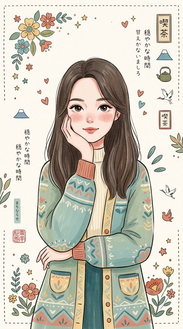 治愈系日式绘本风民俗艺术插画 2