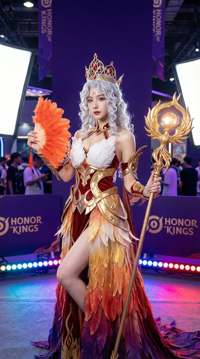 王者荣耀凤凰绝美Coser超清人像摄影