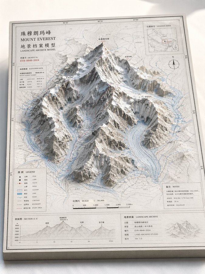 地景档案立体沙盘模型图 2