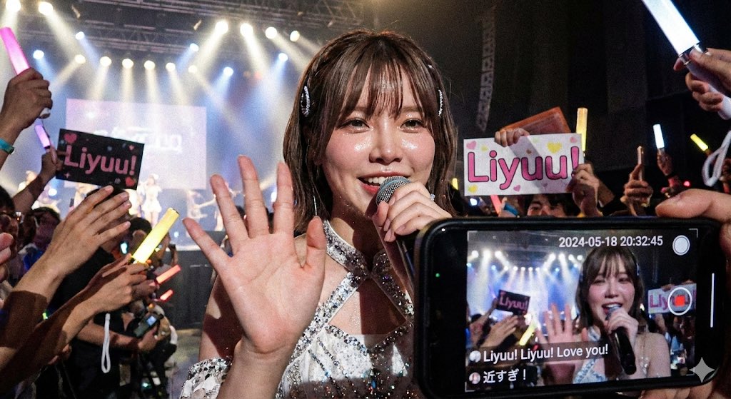 Liyuu现场演唱会超清饭拍视角热情特写