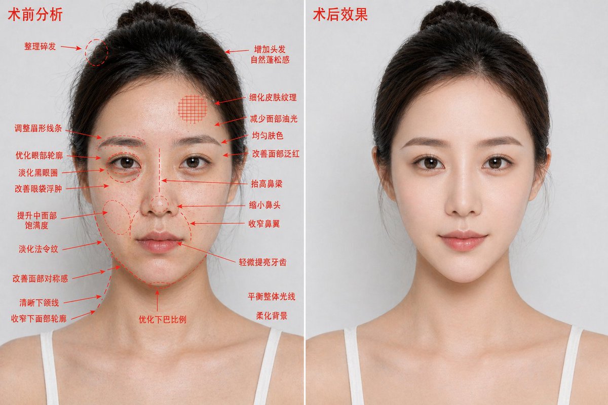 医美前后对比蓝图