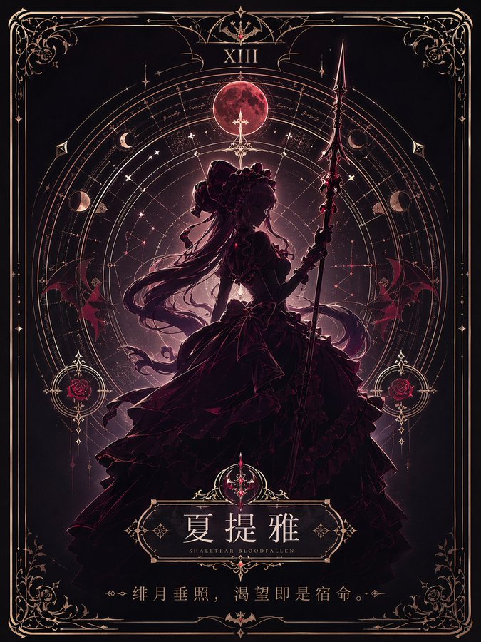 极简命运星盘塔罗海报 2