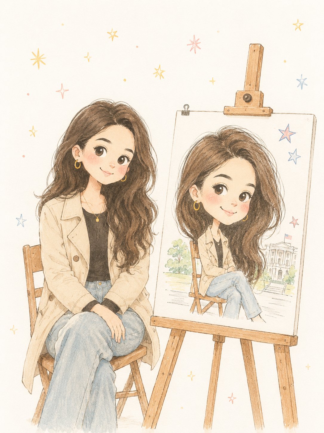精致简约手绘童话风插画 2