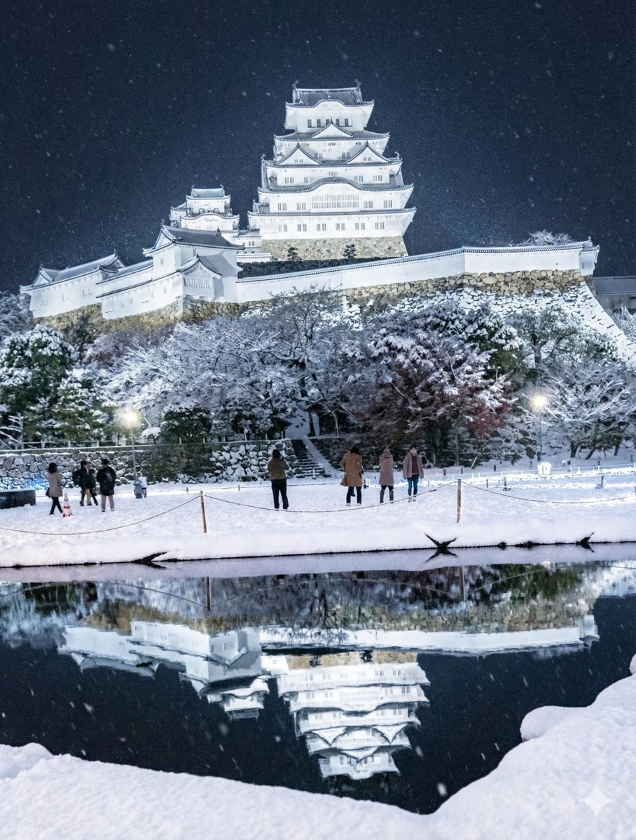 镜花水月映姬路,漫天飞雪虚幻境