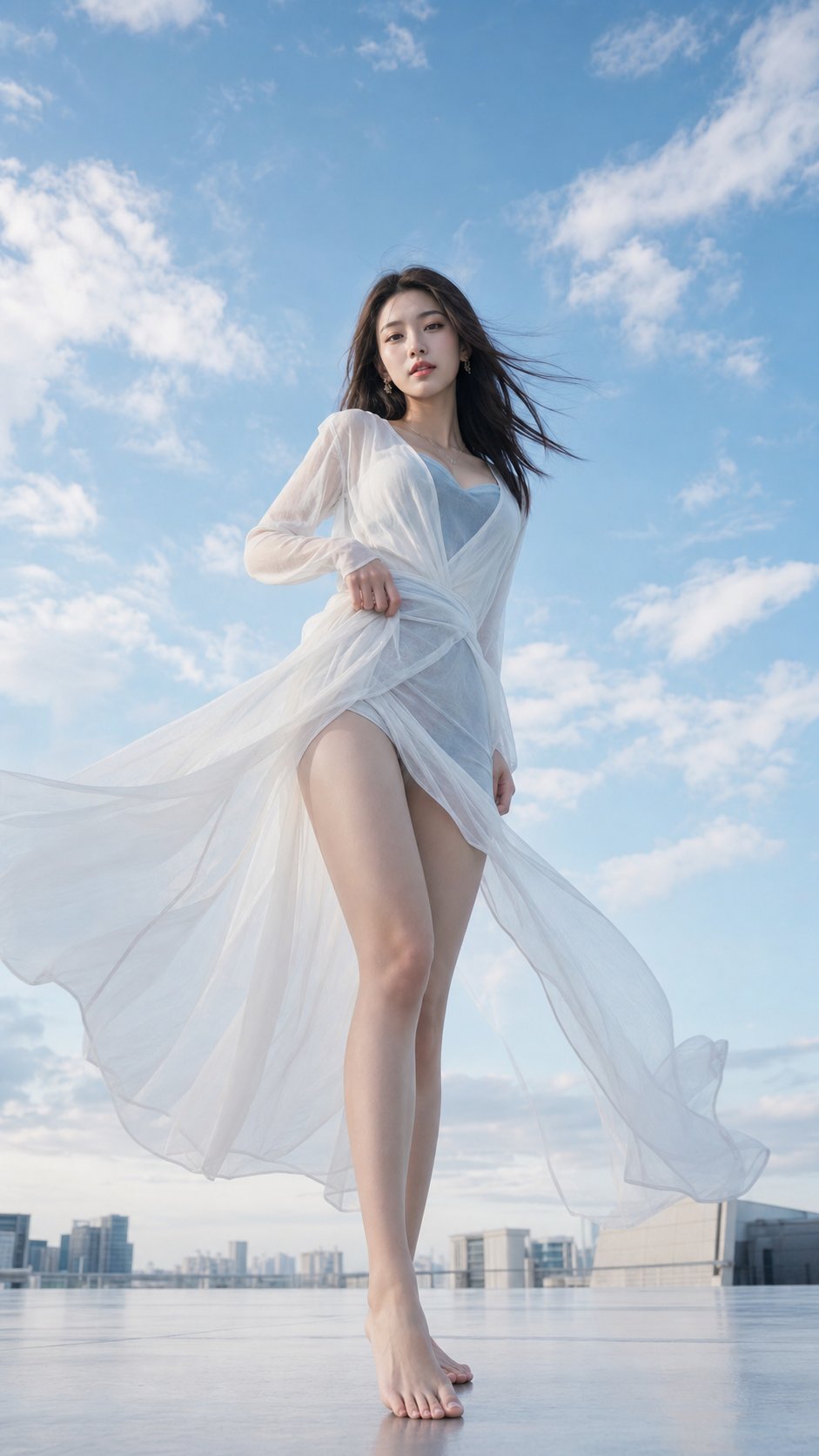 超写实户外仰拍中国女性时装摄影 2