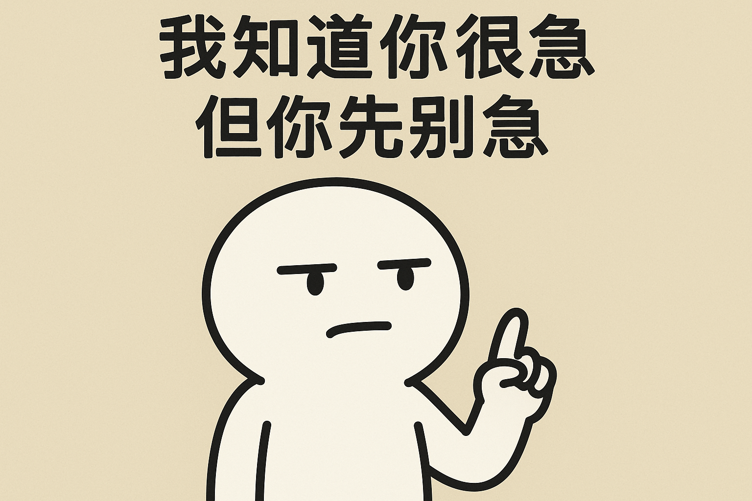 我知道你很急但你先别急 2