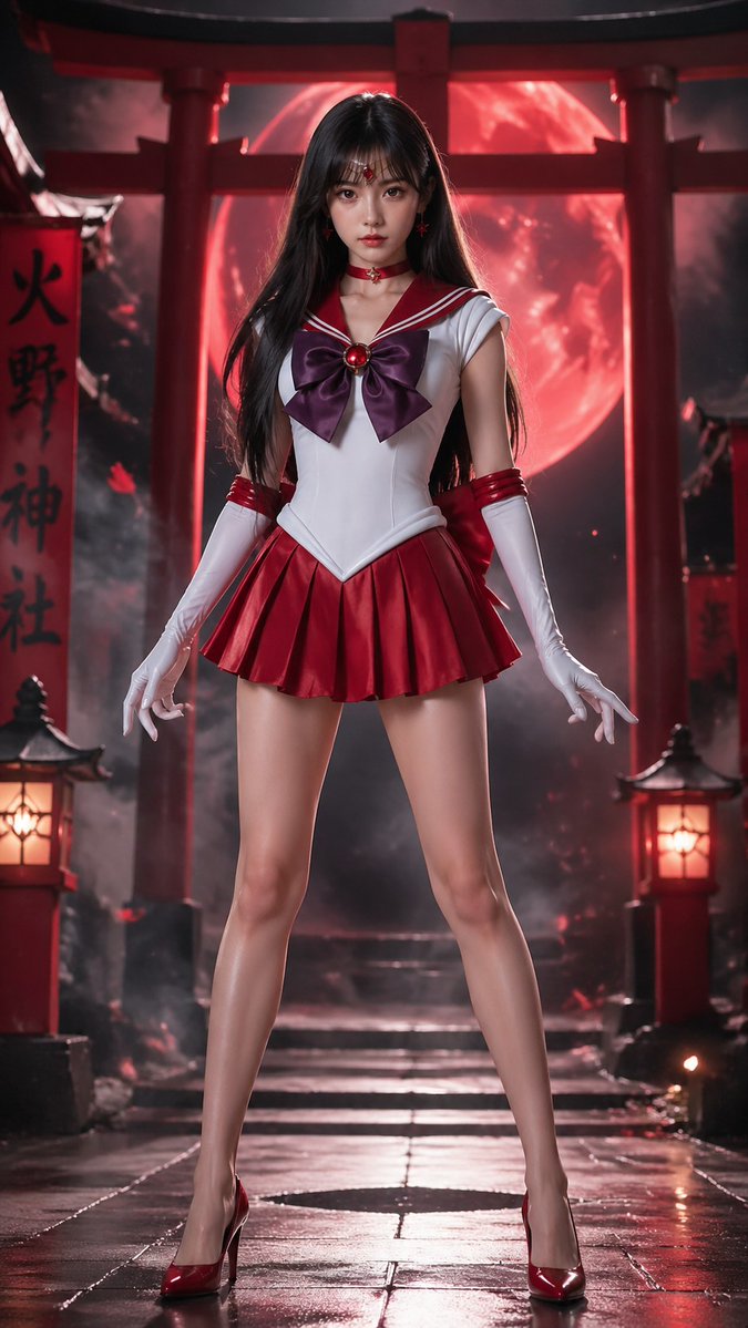 真人版美少女战士月光仙子全身像 2