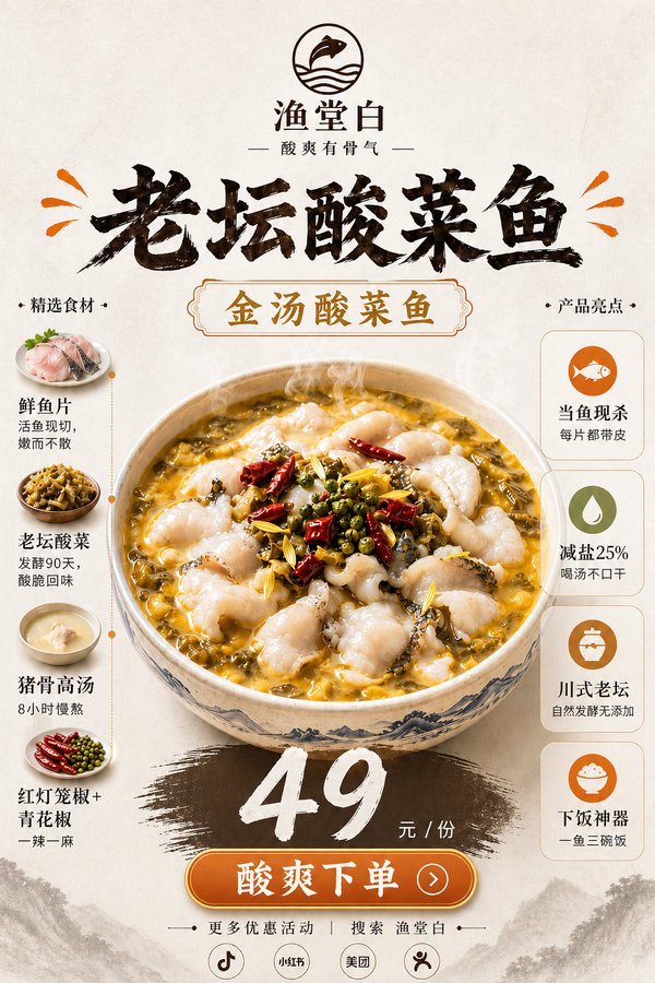 餐饮品牌商业促销海报 2