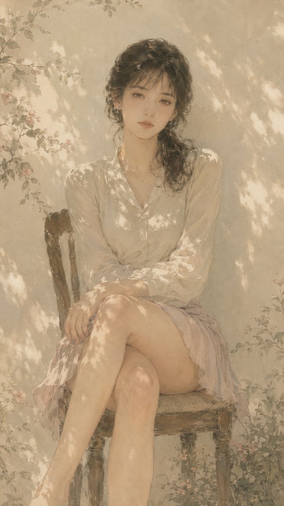 复古柔焦日系半写实插画风格 2