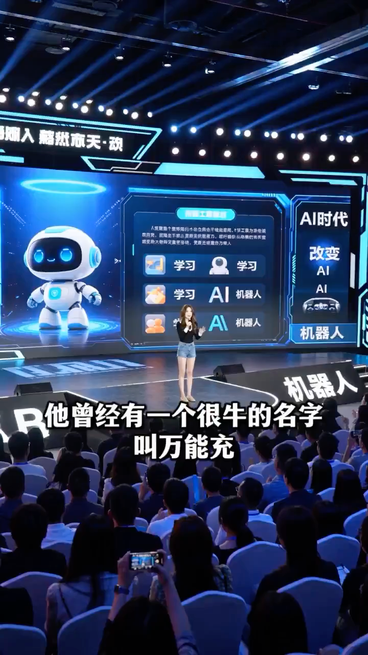舞台演讲：万能充的消逝与AI时代的警醒 1