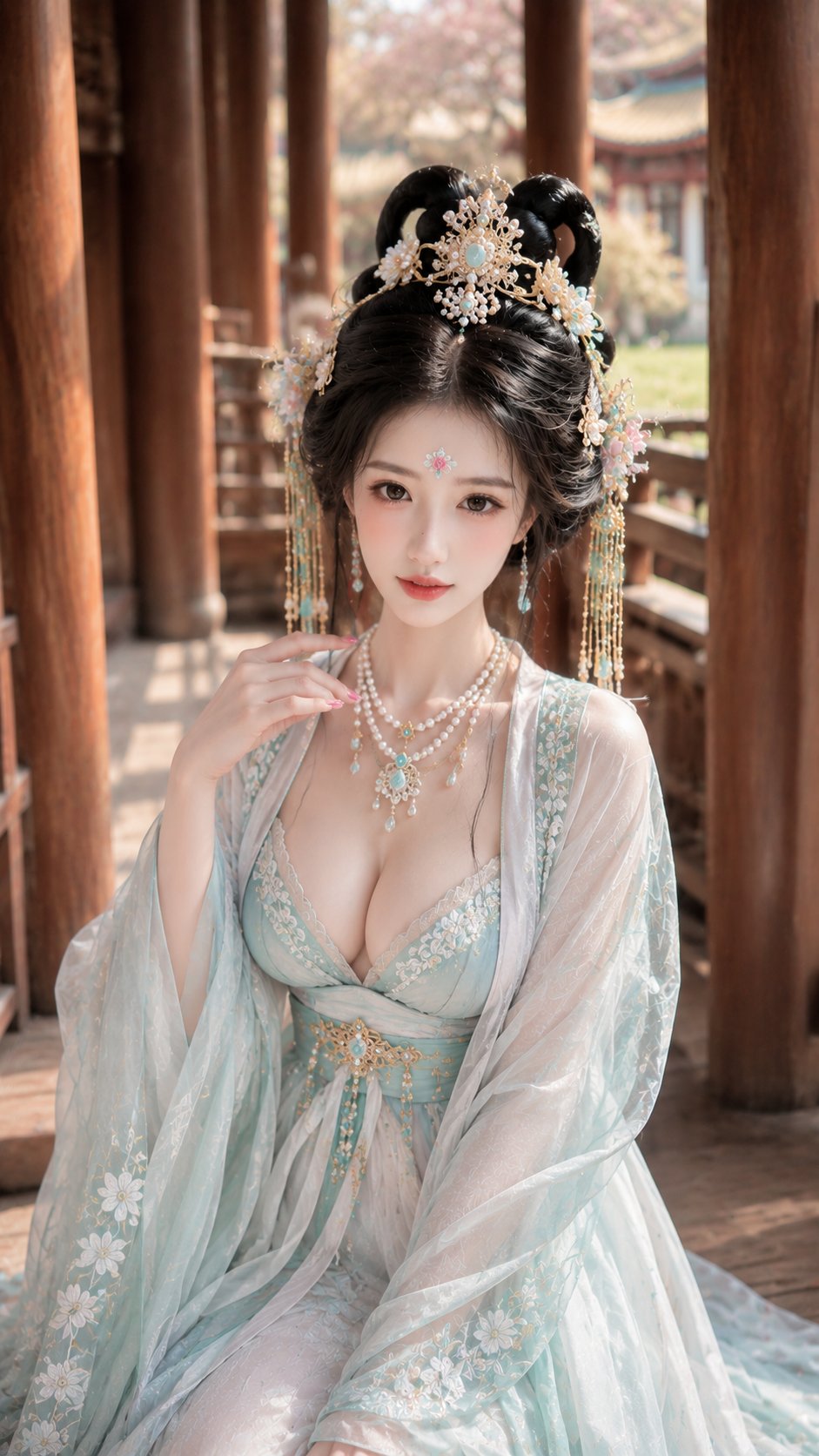 绝美古风女子亭台意境 2