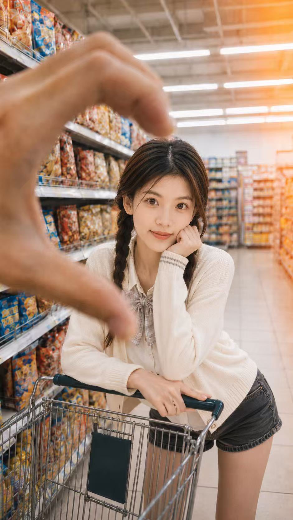 超市爱心框景治愈系少女日常 2