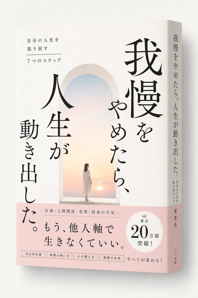 日式自助类书籍封面样机
