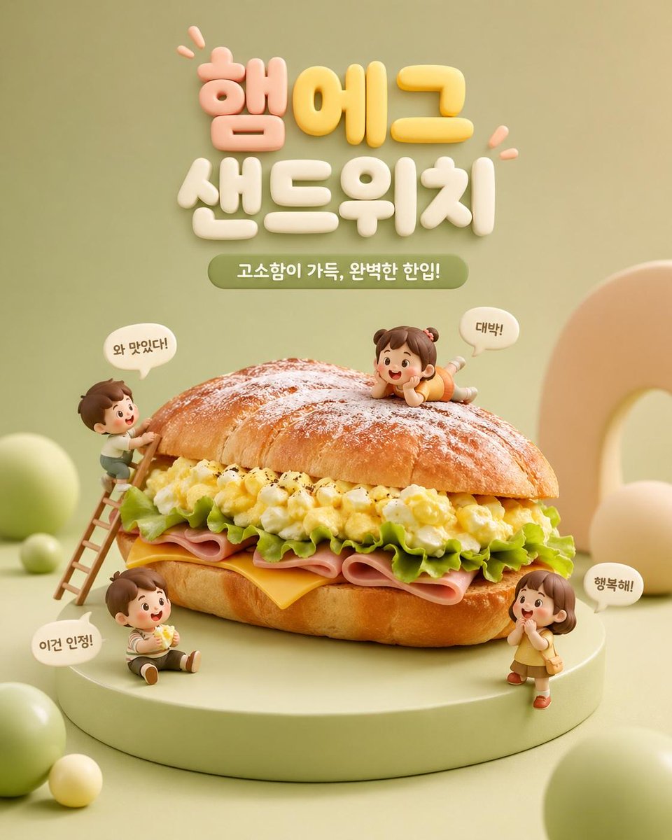 3D Q 版美食广告场景