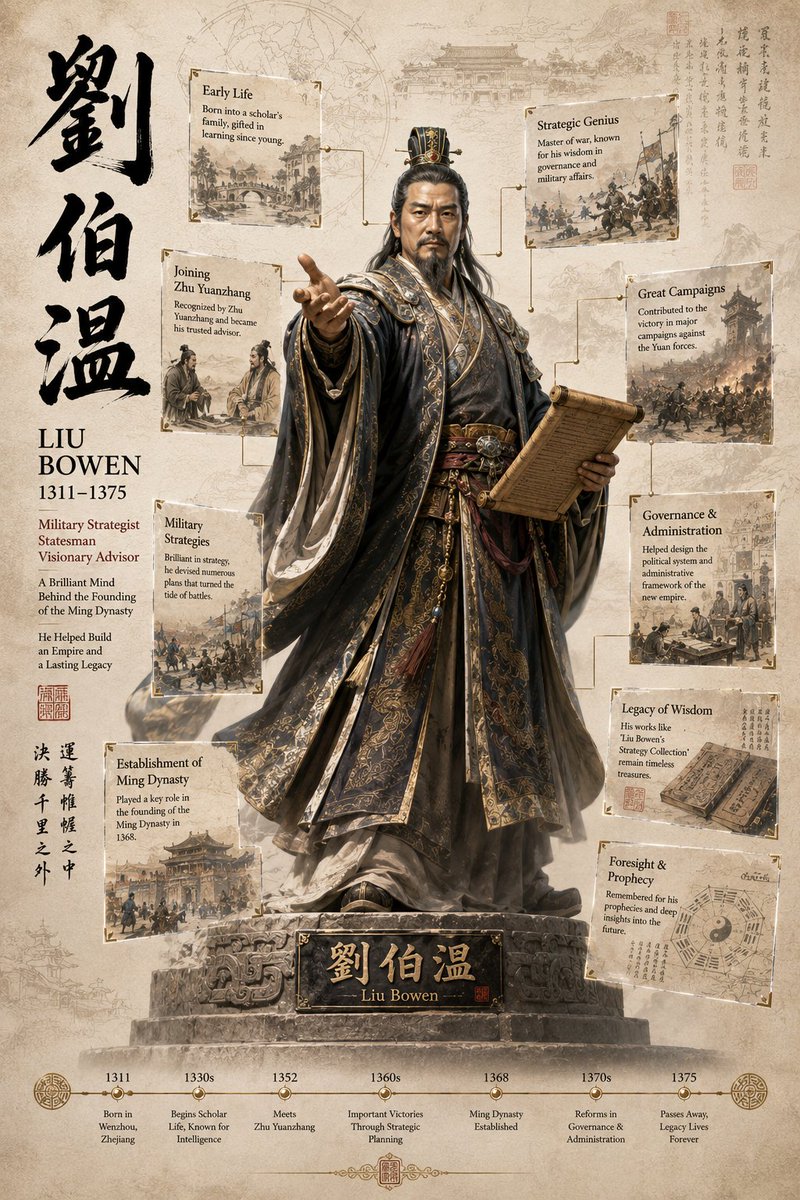 3D 历史人物传记海报模板 4