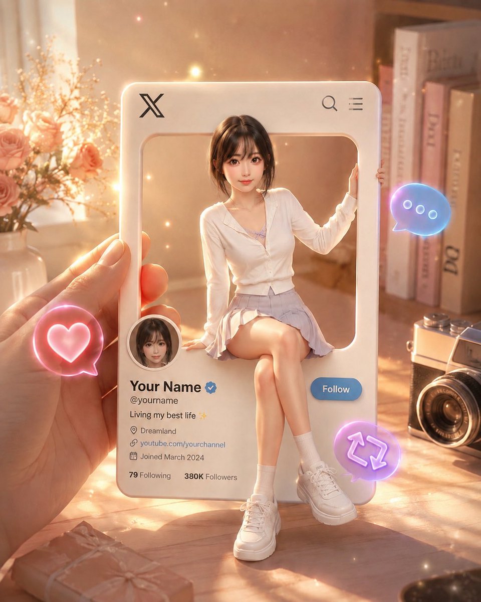 3D 社交媒体个人资料卡 2
