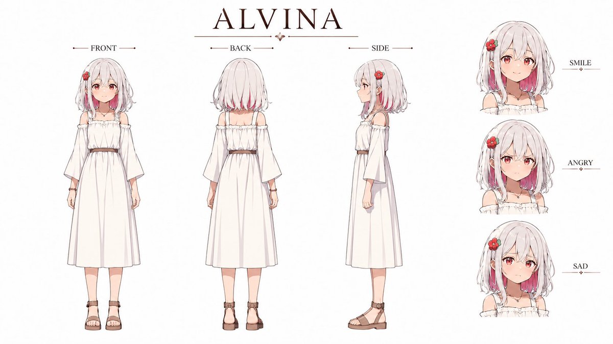Alvina 动漫角色参考图