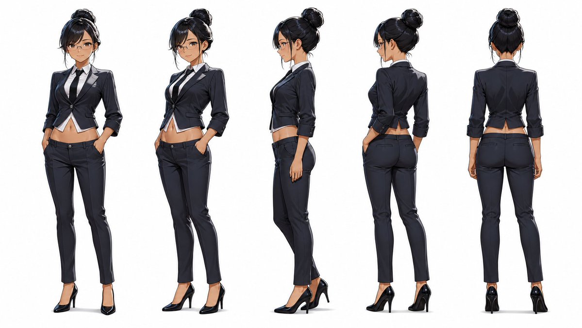 明亮办公室里的动漫职场女性 3