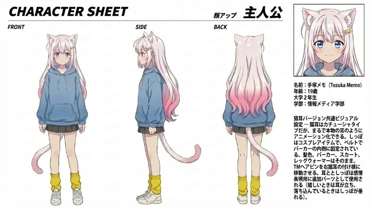 动漫猫耳少女角色设定集