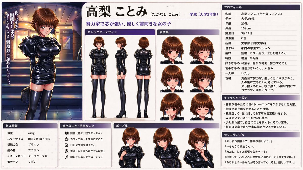 动漫角色设定表