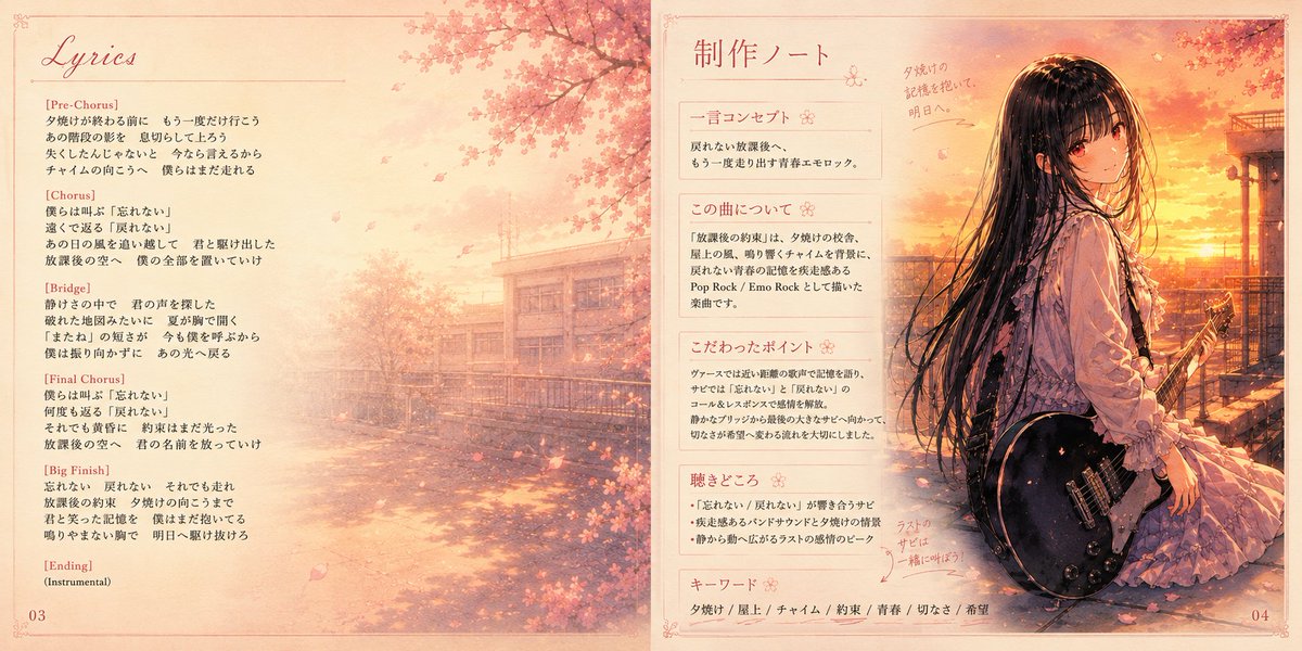 动漫樱花摇滚专辑封面 3