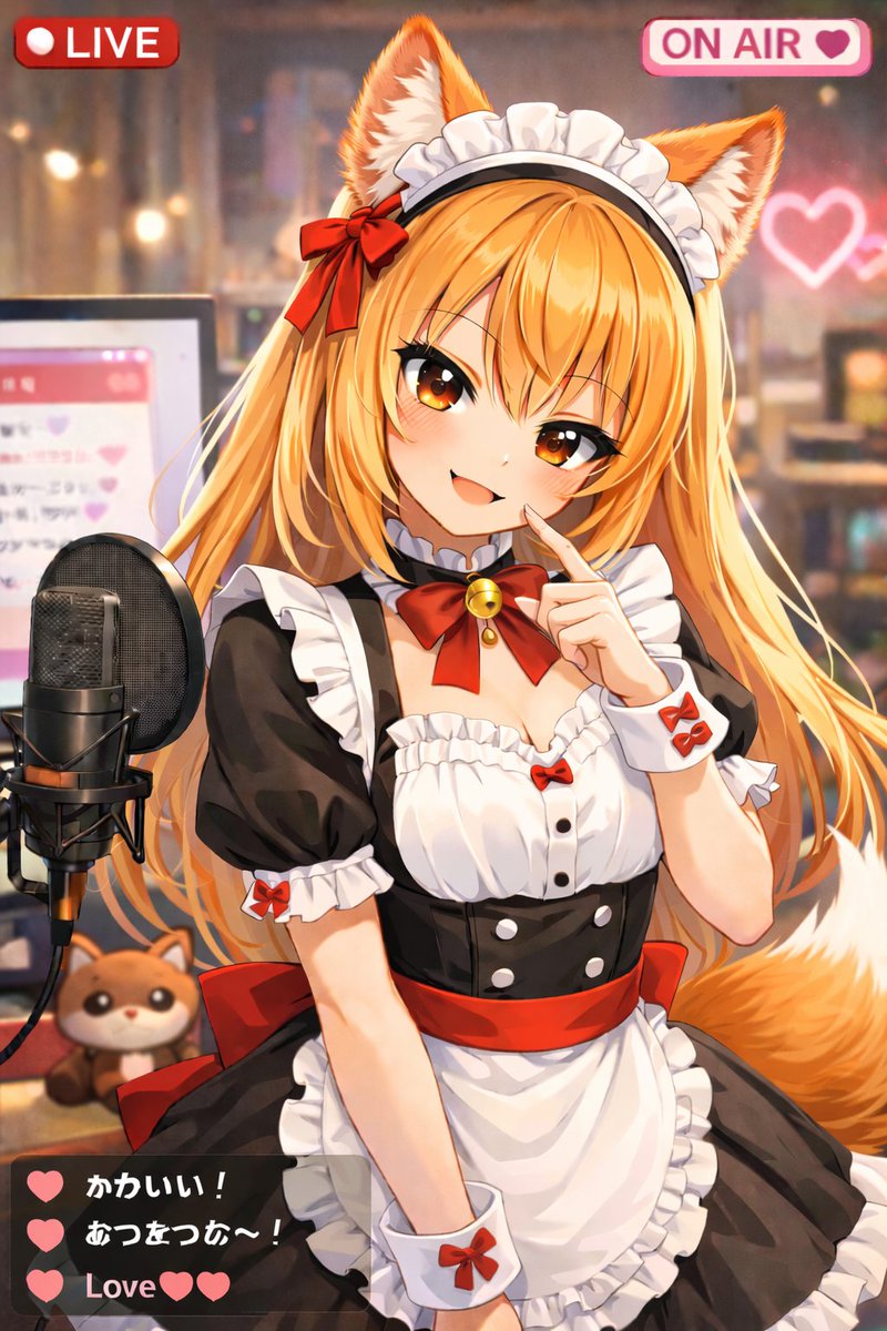 动漫 VTuber 直播界面覆盖图 2
