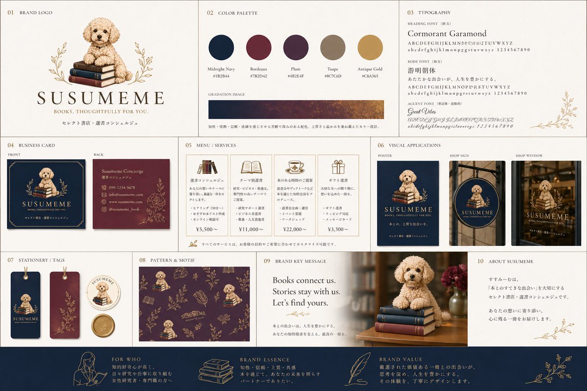 以贵宾犬为吉祥物的书店品牌项目 2