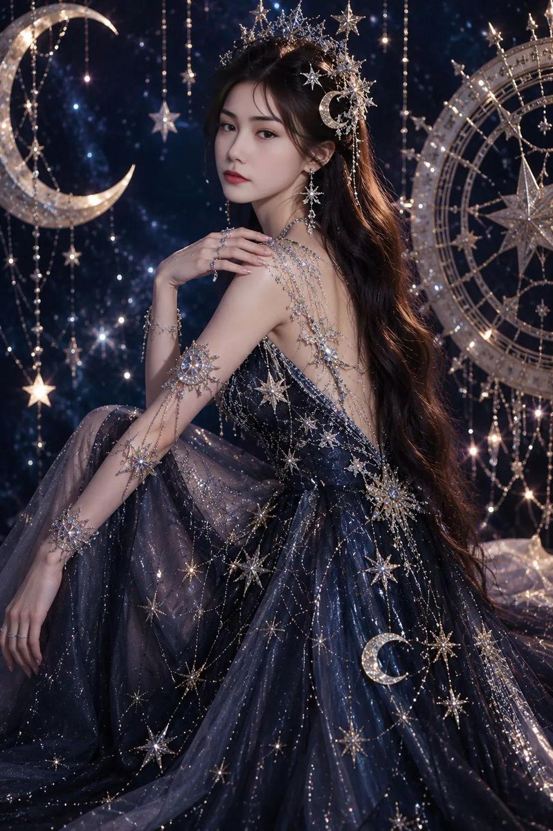星空幻想礼服肖像 2