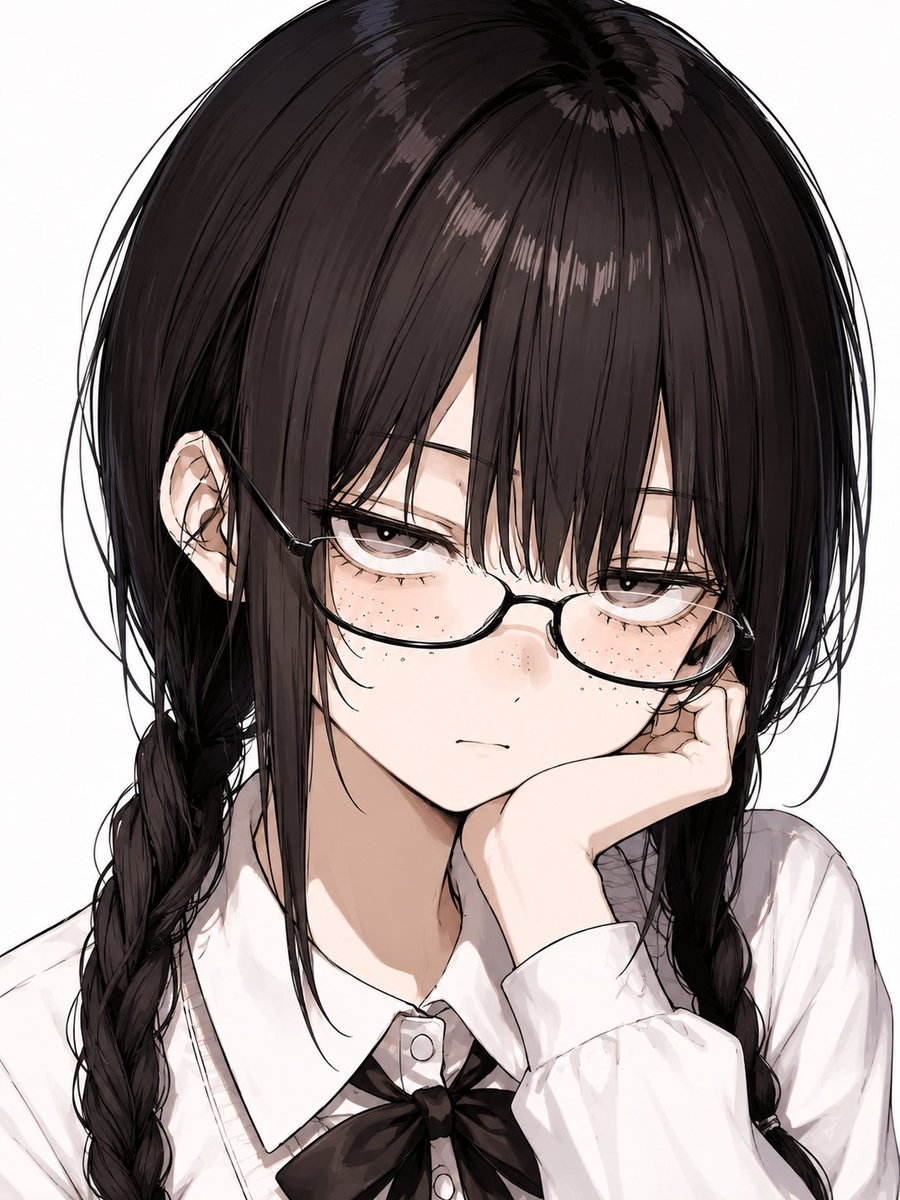 动漫女学生肖像（已打码）