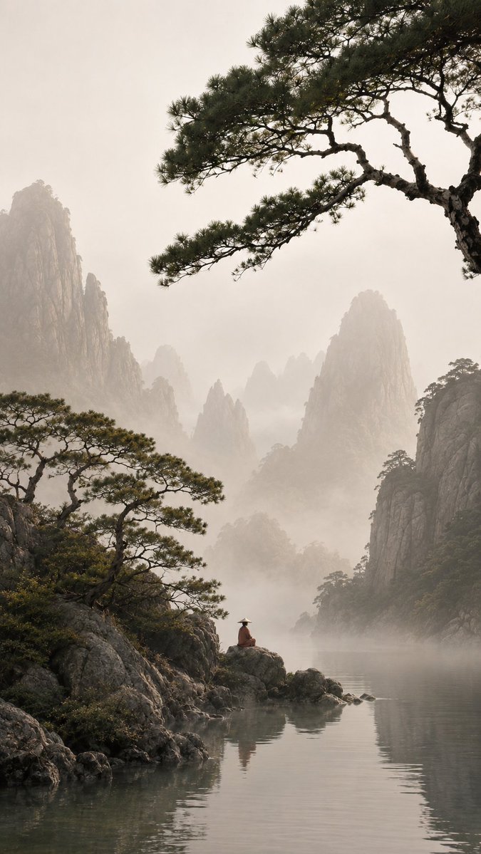 电影感中国水墨山水画 2