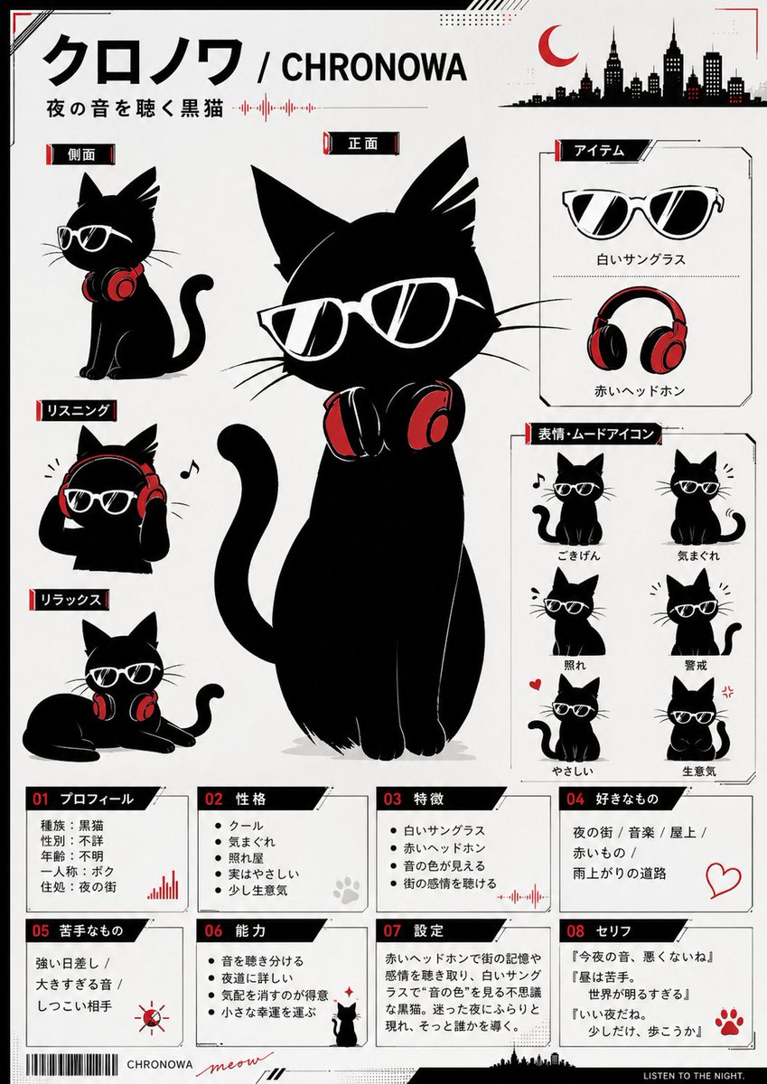 Chronowa 黑猫角色设定集